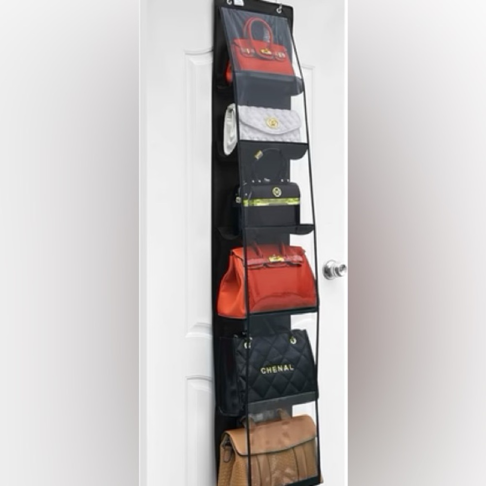 6 Pocket Purse Organizer Space Saver Display Protective